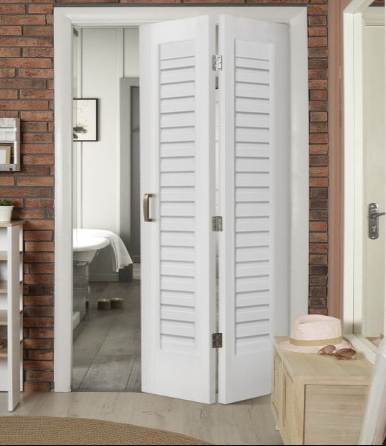 Shadow Louver Bi-Fold Door